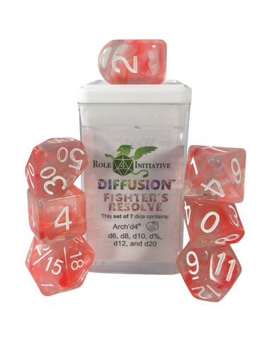 Dice Set (7) - Diffusion Fighters Resolve w/ Arch'd4