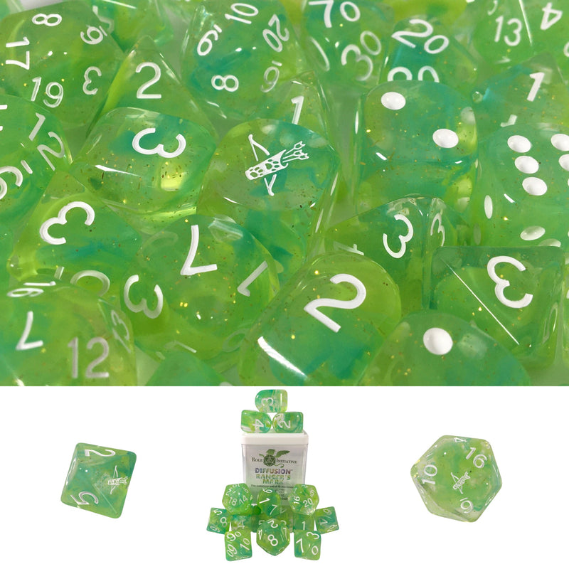 Dice Set (15) - Diffusion Rangers Mark w/ Arch'd4 and Symbols