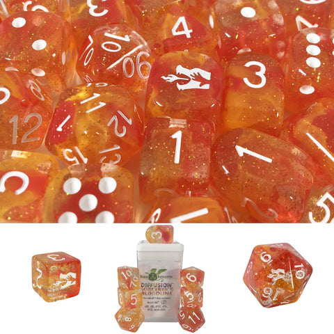 Dice Set (7) - Diffusion Sorcerers Bloodline w/ Arch'd4 and Symbols