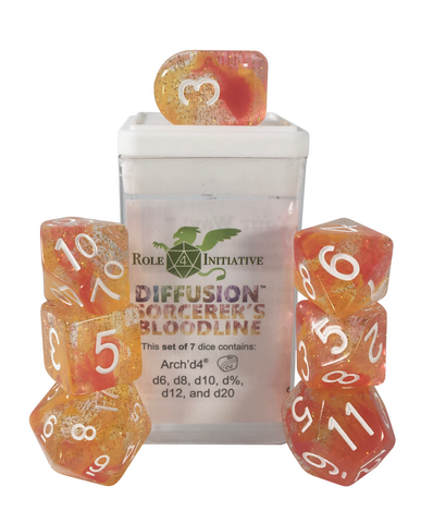 Dice Set (7) - Diffusion Sorcerers Bloodline w/ Arch'd4
