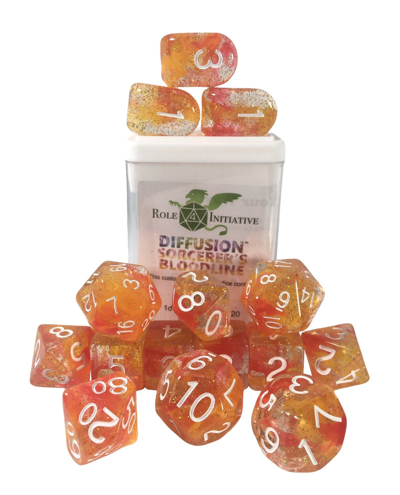 Dice Set (15) - Diffusion Sorcerers Bloodline w/ Arch'd4
