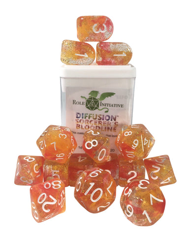 Dice Set (15) - Diffusion Sorcerers Bloodline w/ Arch'd4