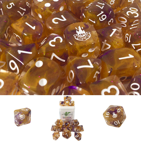 Dice Set (15) - Diffusion Warlocks Pact w/ Arch'd4 and Symbols