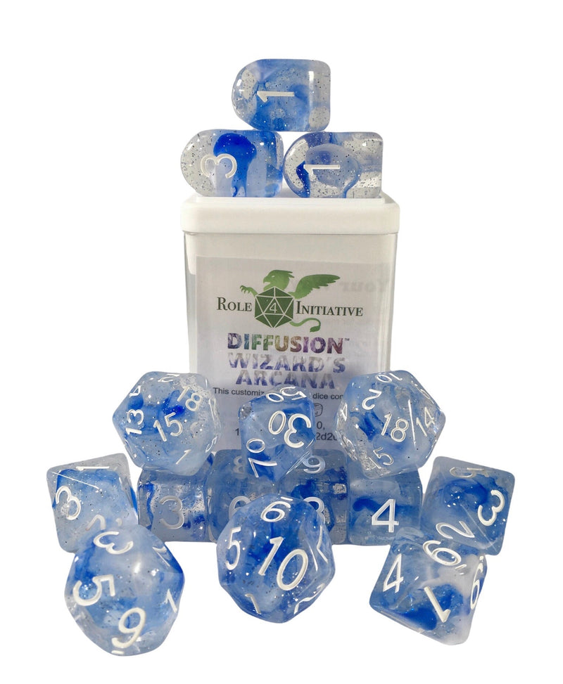 Dice Set (15) - Diffusion Wizards Arcana w/ Arch'd4