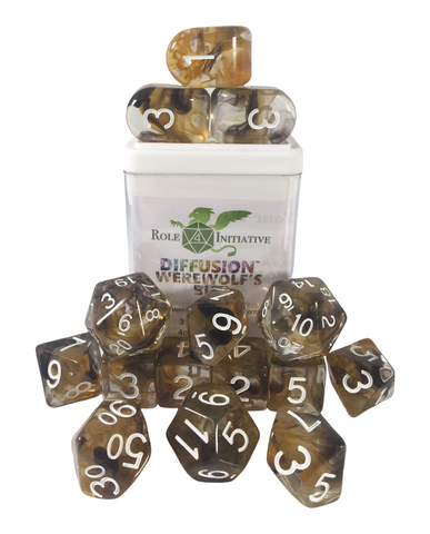 Dice Set (15) - Diffusion Werewolfs Bite w/ Arch'd4