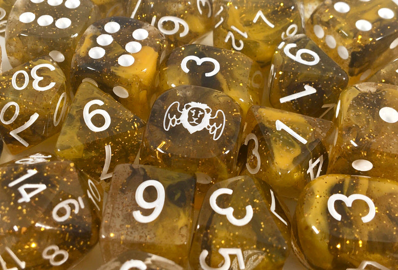 Dice Set (7) - Diffusion Sphinxs Riddle w/ Arch'd4 and Symbols