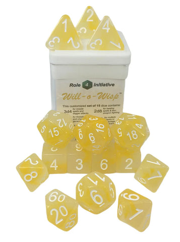 Dice Set (15) - Will-O-Wisp