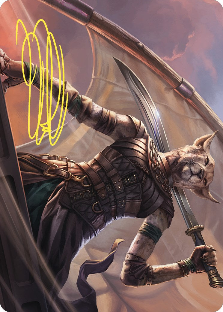 Mirri, Weatherlight Duelist Art Card (Gold-Stamped Signature) [Commander Masters Art Series]