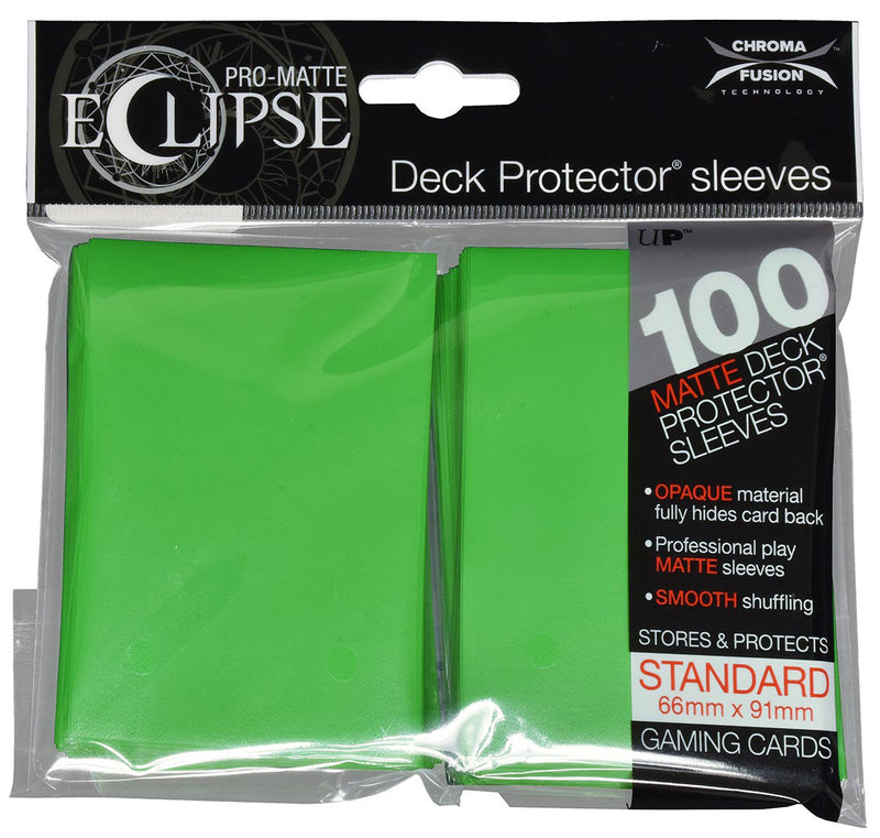 Picture of the Card Sleeves: Matte Eclipse 2.0 Sleeves: Lime Green (100)