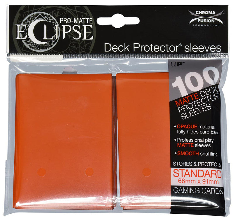 Picture of the Card Sleeves: Matte Eclipse 2.0 Sleeves: Pumpkin Orange (100)