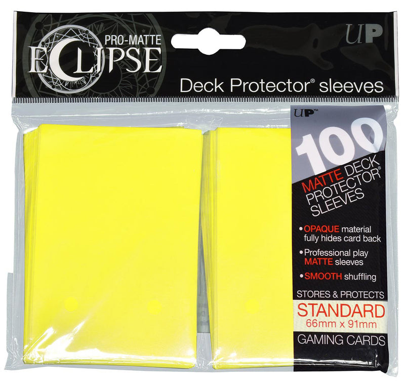 Picture of the Card Sleeves: Matte Eclipse 2.0 Sleeves: Lemon Yellow (100)