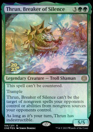 Thrun, Breaker of Silence [Phyrexia: All Will Be One Prerelease Promos]