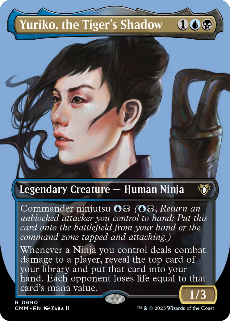 Yuriko, the Tiger's Shadow (Borderless Profile) [Commander Masters]