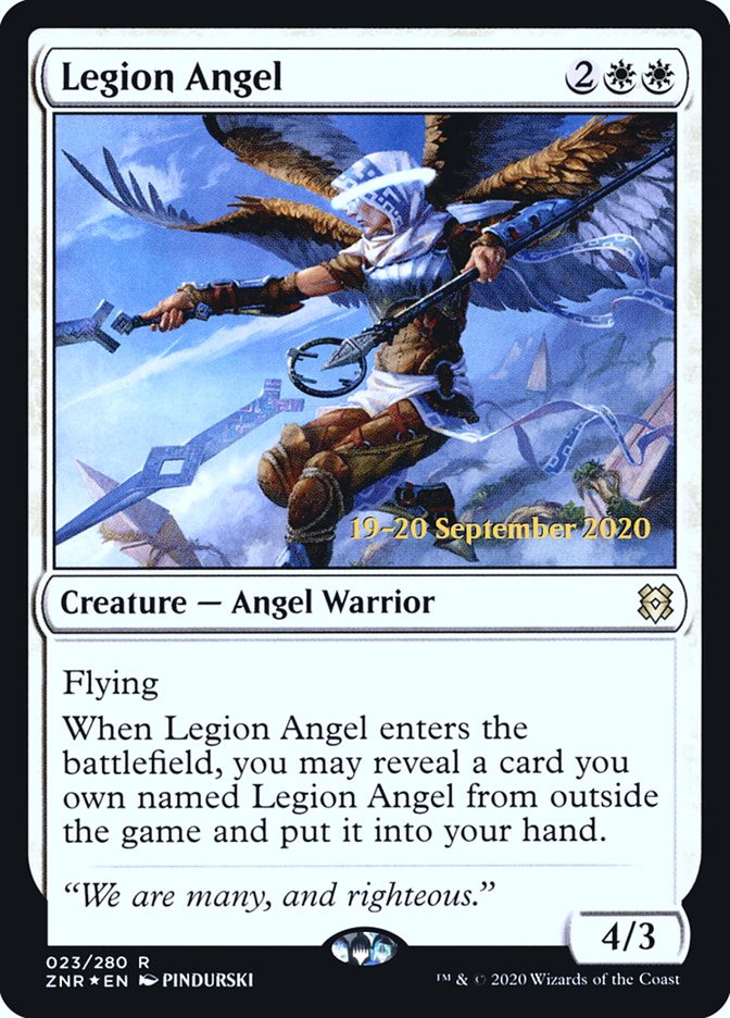 Legion Angel [Zendikar Rising Prerelease Promos]