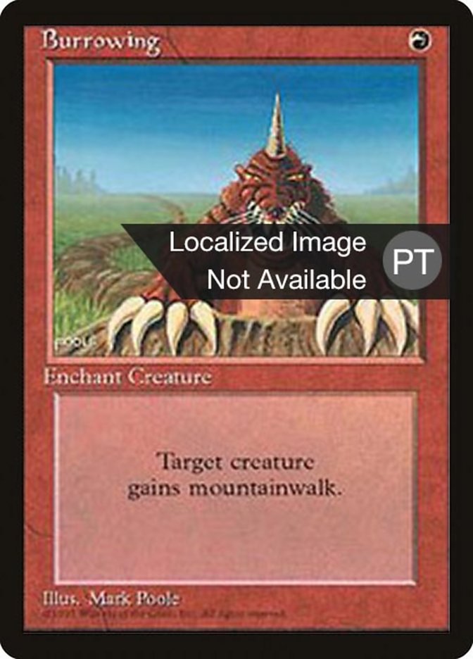Burrowing [Fourth Edition (Foreign Black Border)]