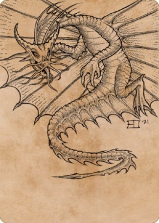 Ancient Gold Dragon Art Card (44) [Commander Legends: Battle for Baldur's Gate Art Series]