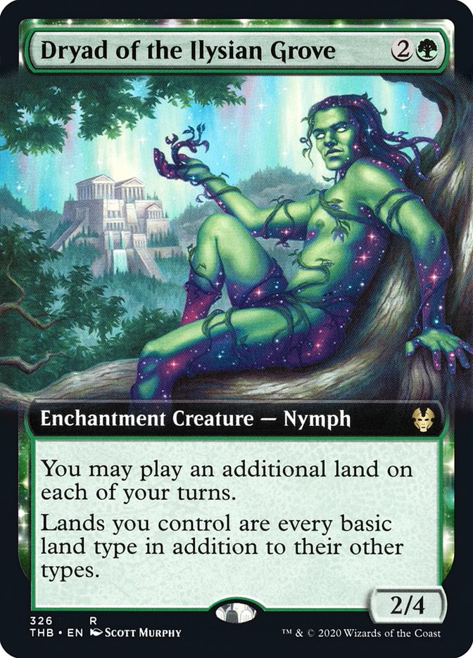 Dryad of the Ilysian Grove (Extended Art) [Theros Beyond Death]