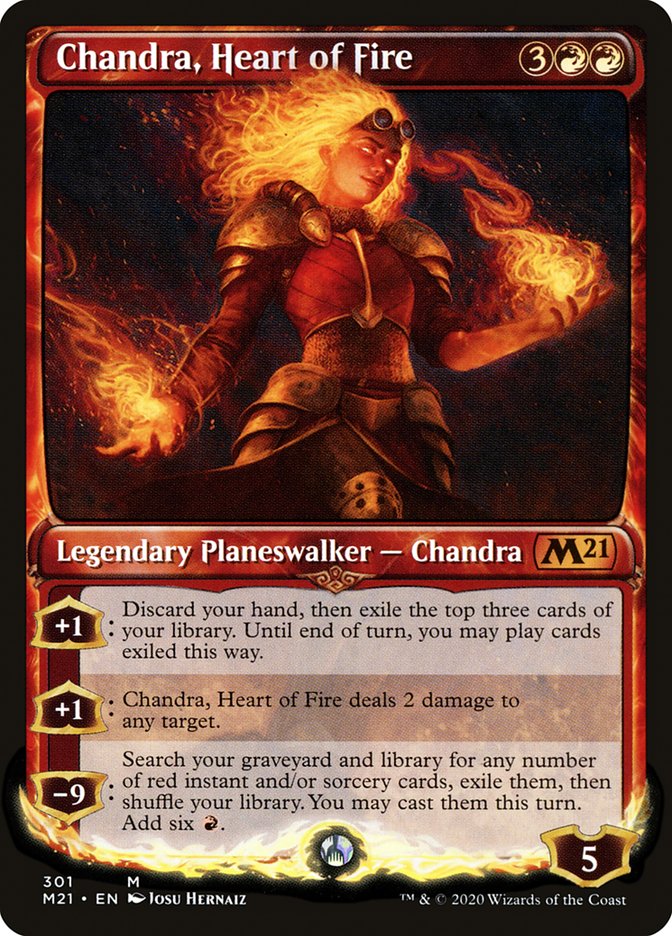 Chandra, Heart of Fire (Showcase) [Core Set 2021]