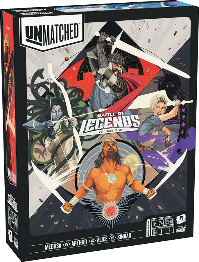Picture of the Board Game: Unmatched Battle of Legends, Vol. 1 King Arthur, Alice, Medusa, Sinbad