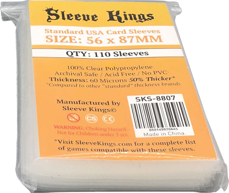 Picture of the Board Game Sleeves: Sleeve Kings Card Sleeves: 56 x 87mm (110)