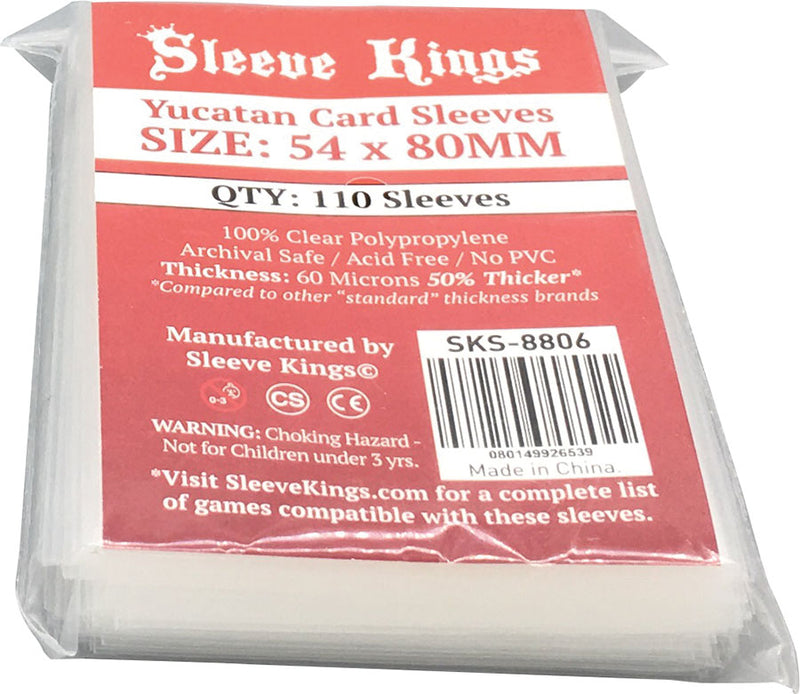 Picture of the Board Game Sleeves: Sleeve Kings Card Sleeves: 54 x 80mm (110)