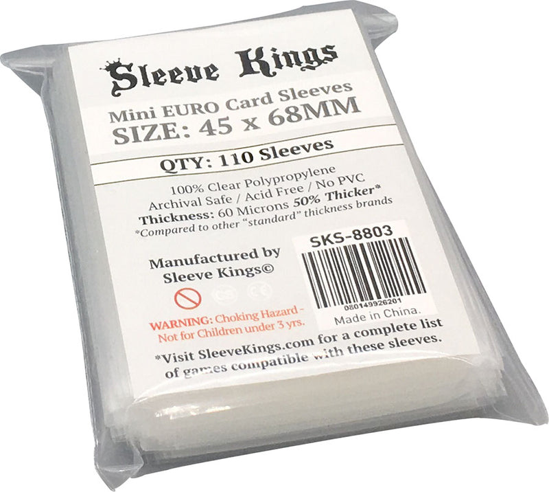 Picture of the Board Game Sleeves: Sleeve Kings Card Sleeves: 45 x 68mm (110)