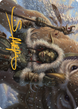 Owlbear Shepherd Art Card (Gold-Stamped Signature) [Commander Legends: Battle for Baldur's Gate Art Series]