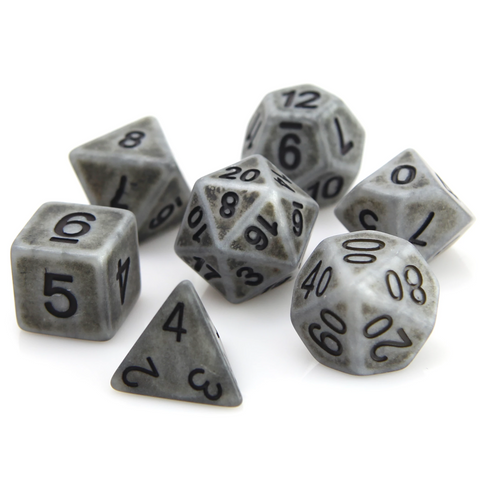 RPG Dice Set (7) - Stone Ancient