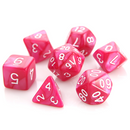 Picture of the Dice: RPG Set - Rose Swirl w/ White
