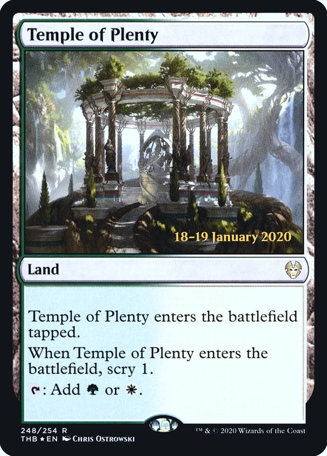 Temple of Plenty [Theros Beyond Death Prerelease Promos]