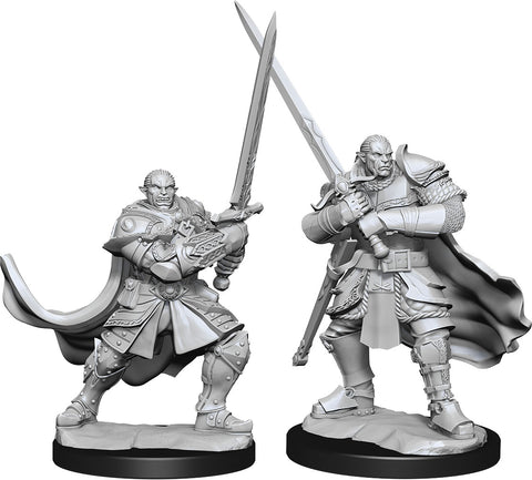 D&D Unpainted Minis: Half-Orc Paladin Male