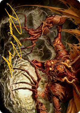 Archfiend of Sorrows Art Card (Gold-Stamped Signature) [Modern Horizons 2 Art Series]