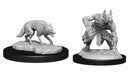 D&D Unpainted Minis: Jackalwere & Jackal