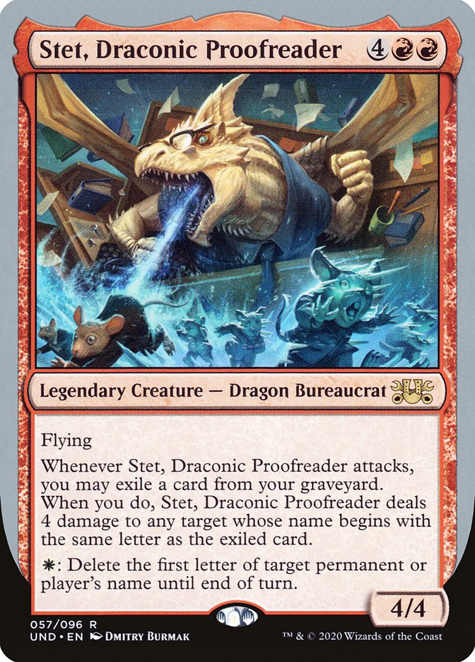 Stet, Draconic Proofreader [Unsanctioned]