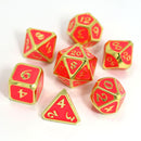 Metal RPG Dice Set (7) - AfterDark Neon Bloom