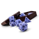 Gemstone Dice 7 Piece Set WS - Blue Laced Agate