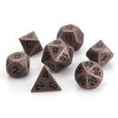 Metal RPG Dice Set (7) - Ancient Copper