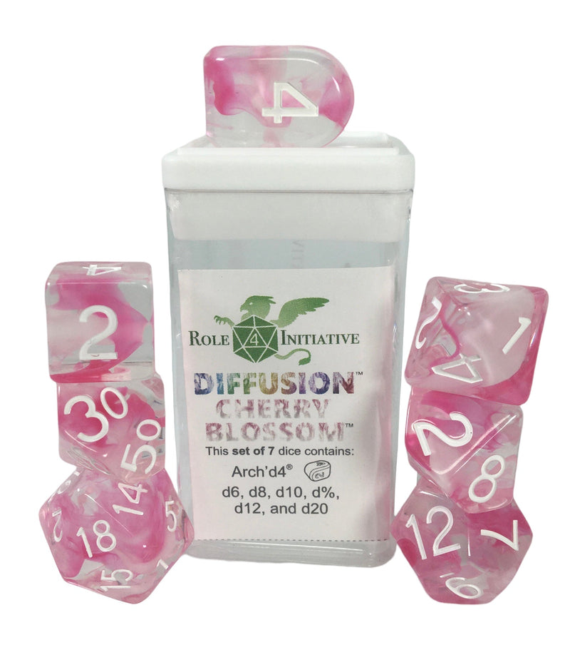 Dice Set (7) - Diffusion Cherry Blossom - arch'd4