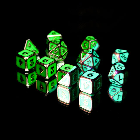 Metal RPG Dice Set (11) - AfterDark Mythica Death Ward