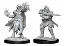 D&D Unpainted Minis: Hobgoblin Wizard and Druid