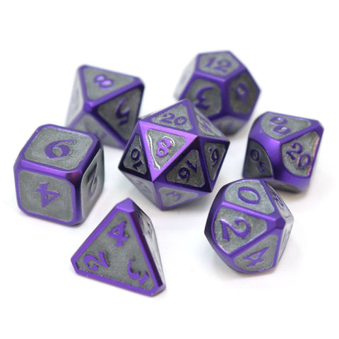 Metal RPG Dice Set (7) - Infernal Omen