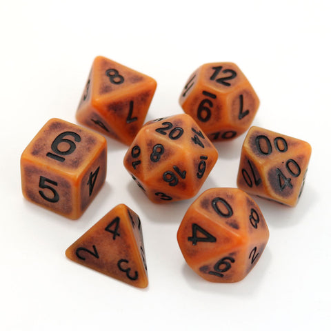 RPG Dice Set (7) - Pumpkin Ancient
