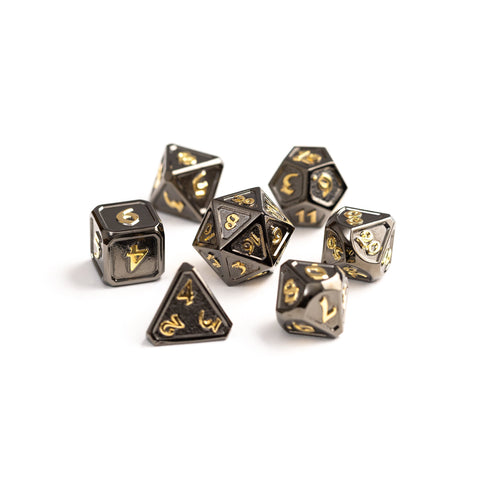 Metal RPG Dice Set (7) - Mythica Shadowcrown