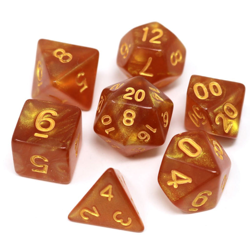 RPG Dice Set (7) - Summer Solstice