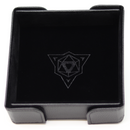 Folding Magnetic Dice Tray: Black Square