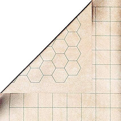 Double-Sided Megamat - 1 in. Squares/Hexes (34 x 48 inches)