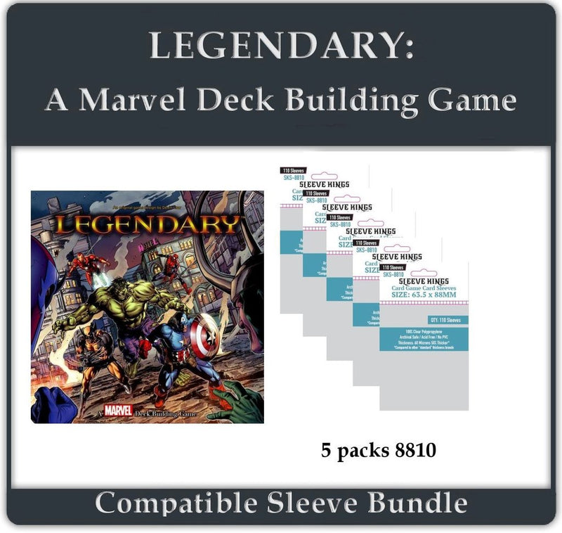 Legendary: Marvel Deck Building Game Compatible Sleeve Bundle