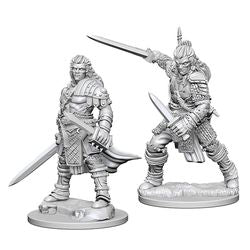 Picture of the Miniature: Human Fighter (Male) - Wizkids Unpainted Deep Cuts