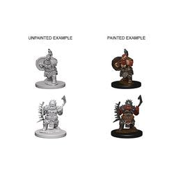 Picture of the Miniature: Dwarf Barbarian (Male) - Wizkids Unpainted Deep Cuts