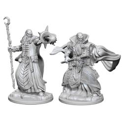 Picture of the Miniature: Human Wizard  (Male) (3) - Wizkids Unpainted Deep Cuts